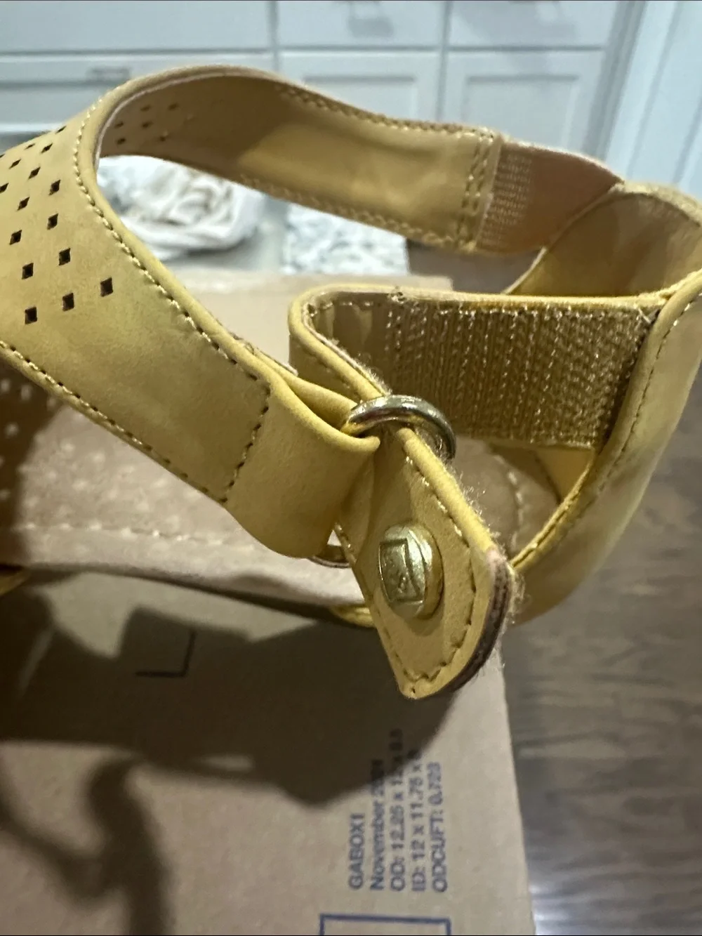 St. John's Bay Yellow Perforated Espadrille Sandals